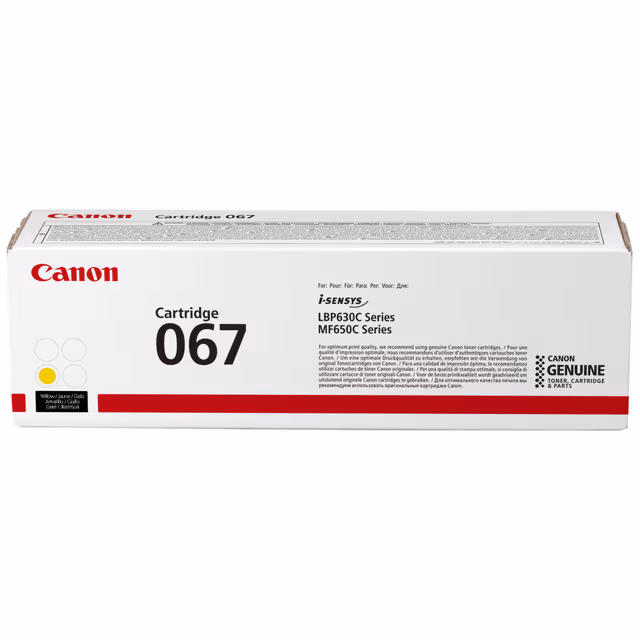 Canon 067 - Gul - original tonerkassett - för i-SENSYS MF651Cw