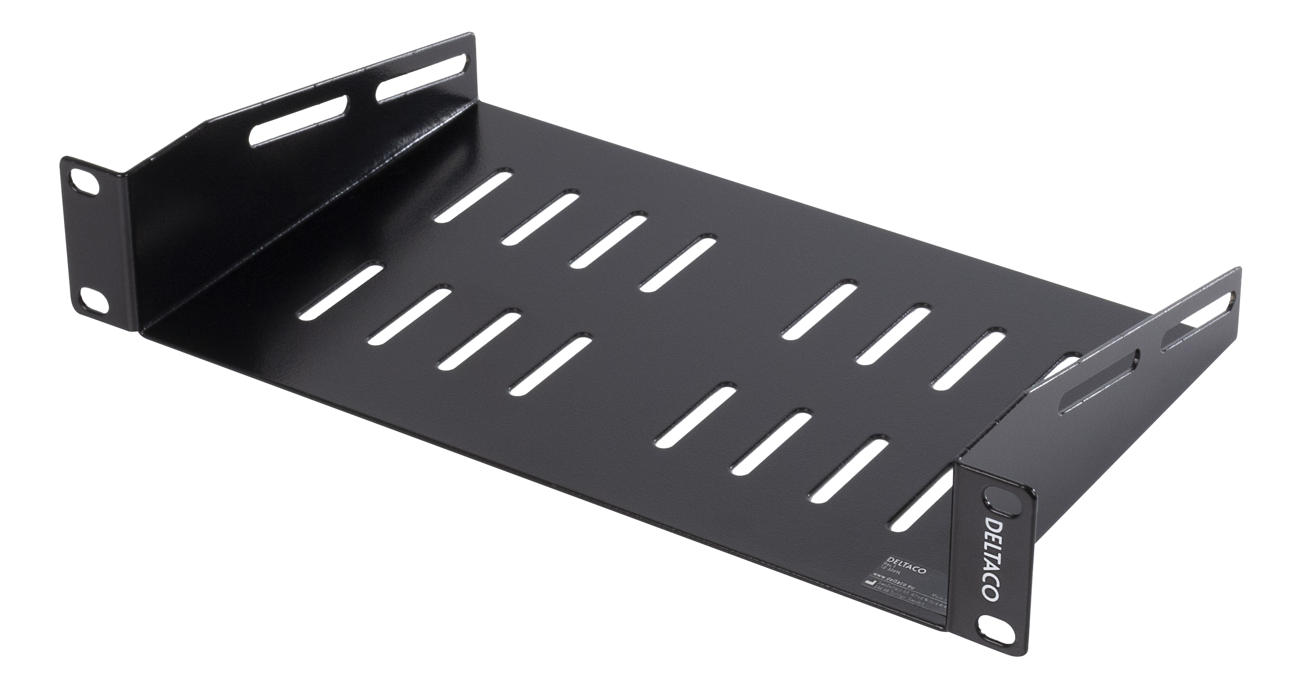 Deltaco 10" Fixed Shelf Black