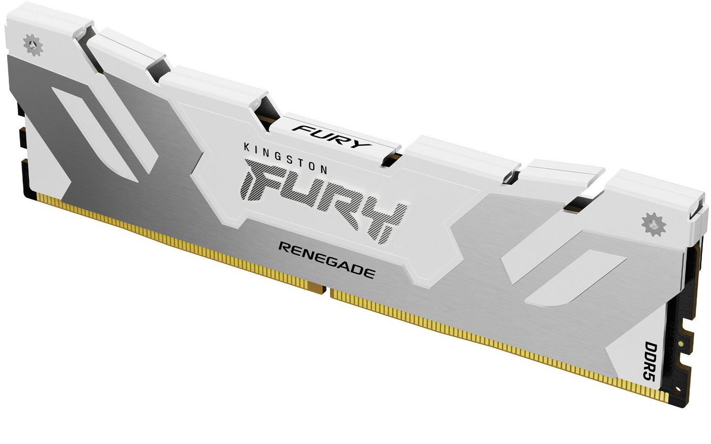 16 GB (1x16GB) DDR5-6400 Kingston FURY Renegade White CL32, XMP - Vit/Silver