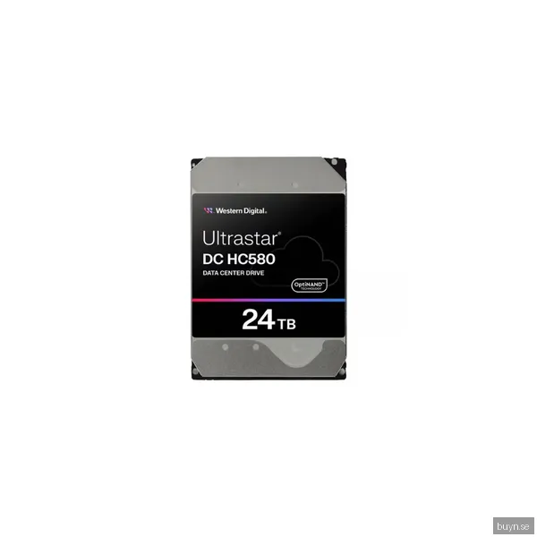 WD Ultrastar DC HC580 (SED) - 24TB - Hårddisk - 0F62796 - SATA-600 - 3,5"