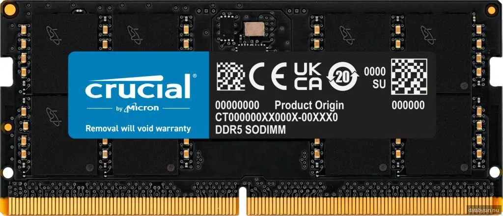 32 GB (1x32GB) DDR5-5600 SODIMM Crucial CL46