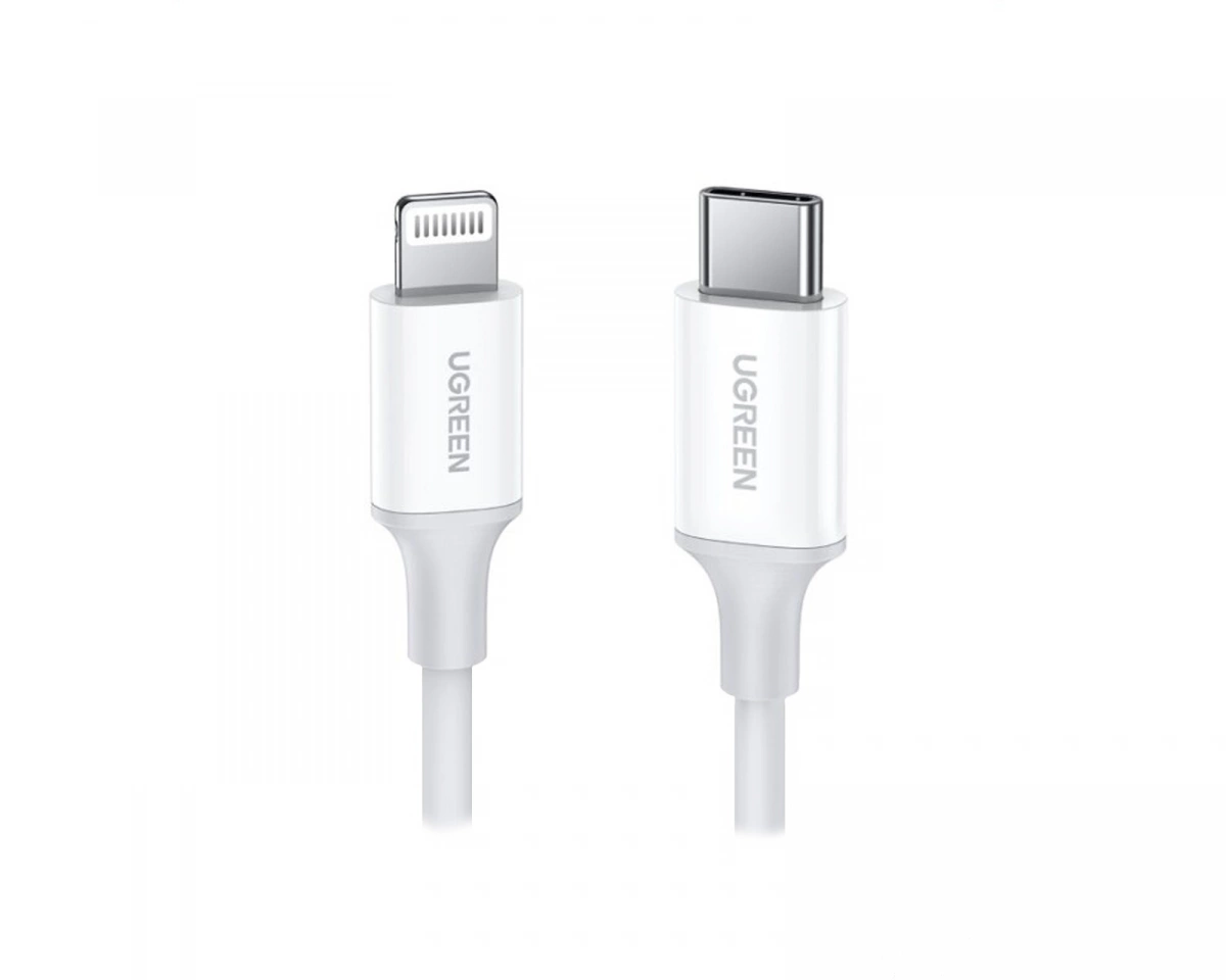 UGREEN USB-C <-> Lightning - 1m - Vit