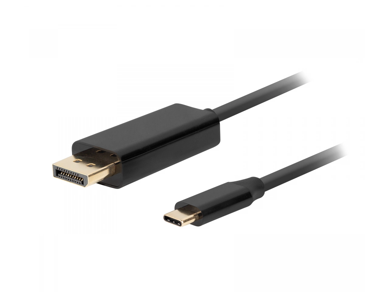 Lanberg - video adapter cable - 24 pin USB-C to DisplayPort - 50 cm
