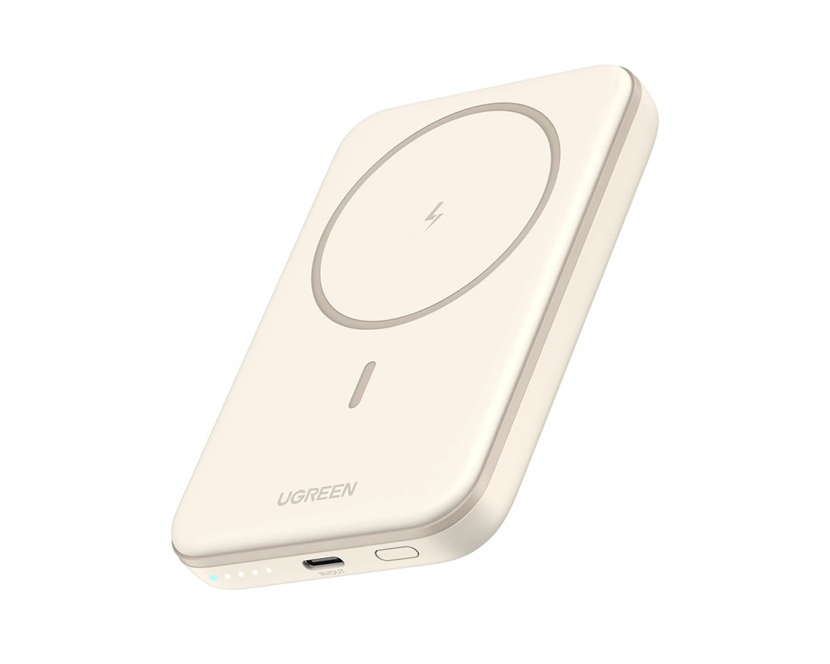 UGREEN Magnetisk trådlös PowerBank - Beige - 5000 mAh