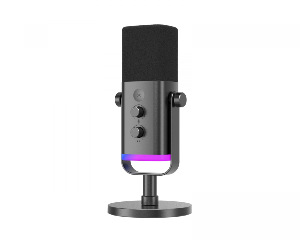 Fifine AMPLIGAME AM8 RGB USB/XLR Mikrofon - Dynamisk Mikrofon - Svart (DEMO)