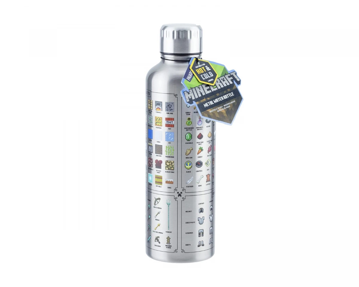 Paladone Minecraft Metal Water Bottle 500 ml