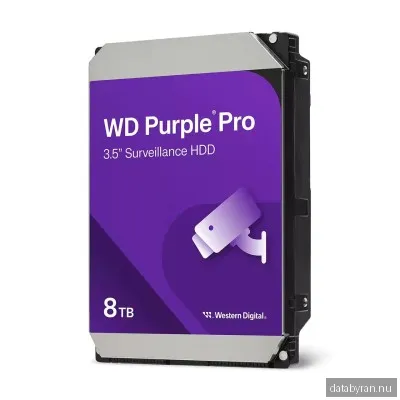 WD Purple Pro - 8TB - Hårddisk - WD8002PURP - SATA-600 - 3,5"