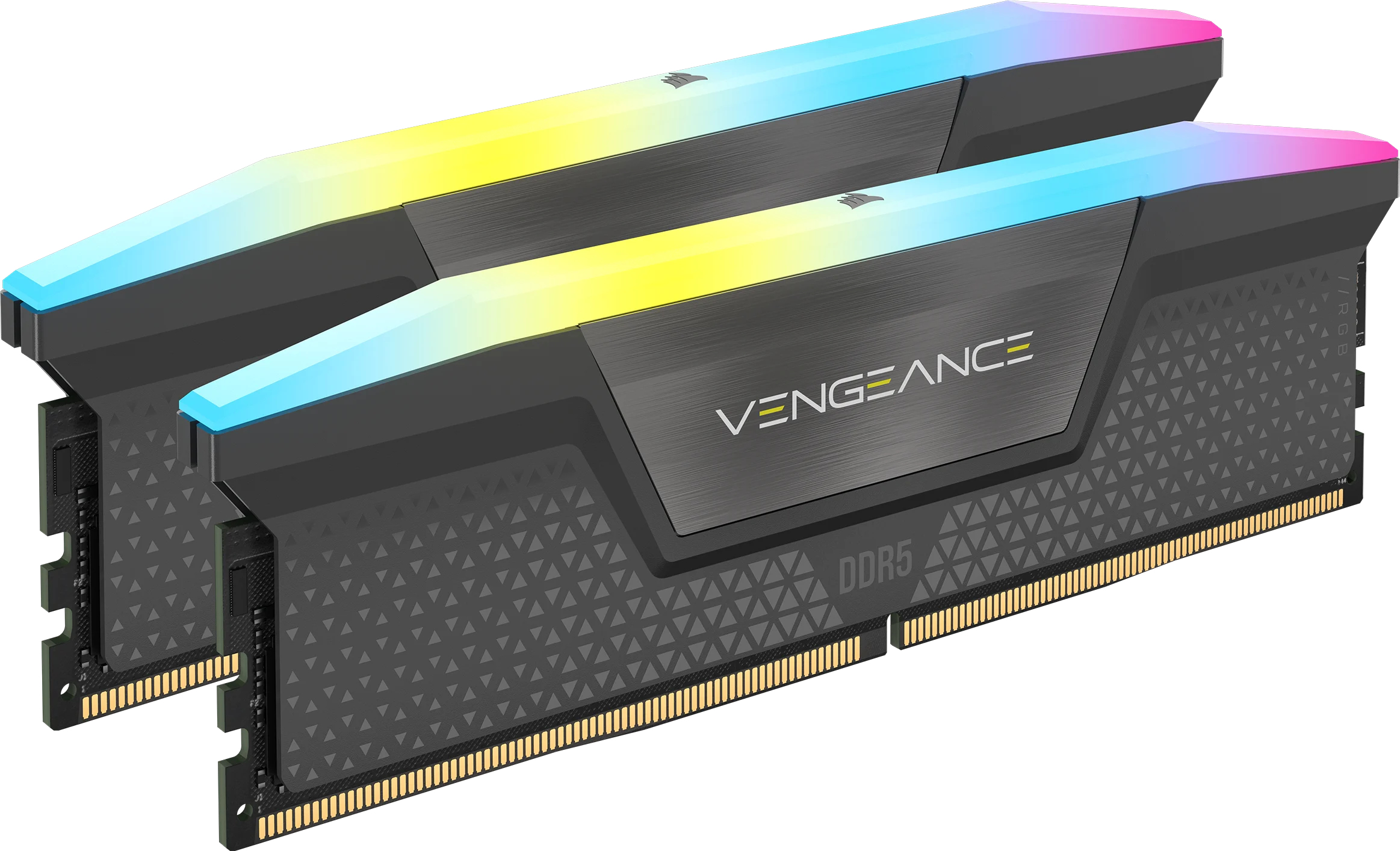 96 GB (2x48GB) DDR5-6000 Corsair Vengeance RGB CL30, XMP/EXPO - Grå