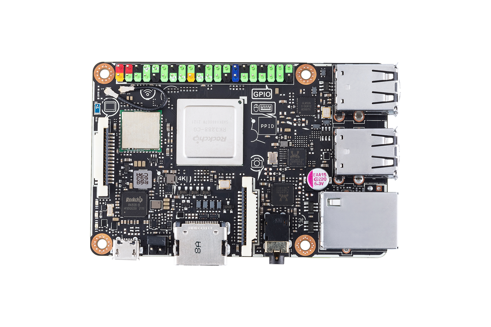 Asus Tinker Board S R2.0, 2 GB DDR3 RAM, 16 GB eMMC, GigaLAN