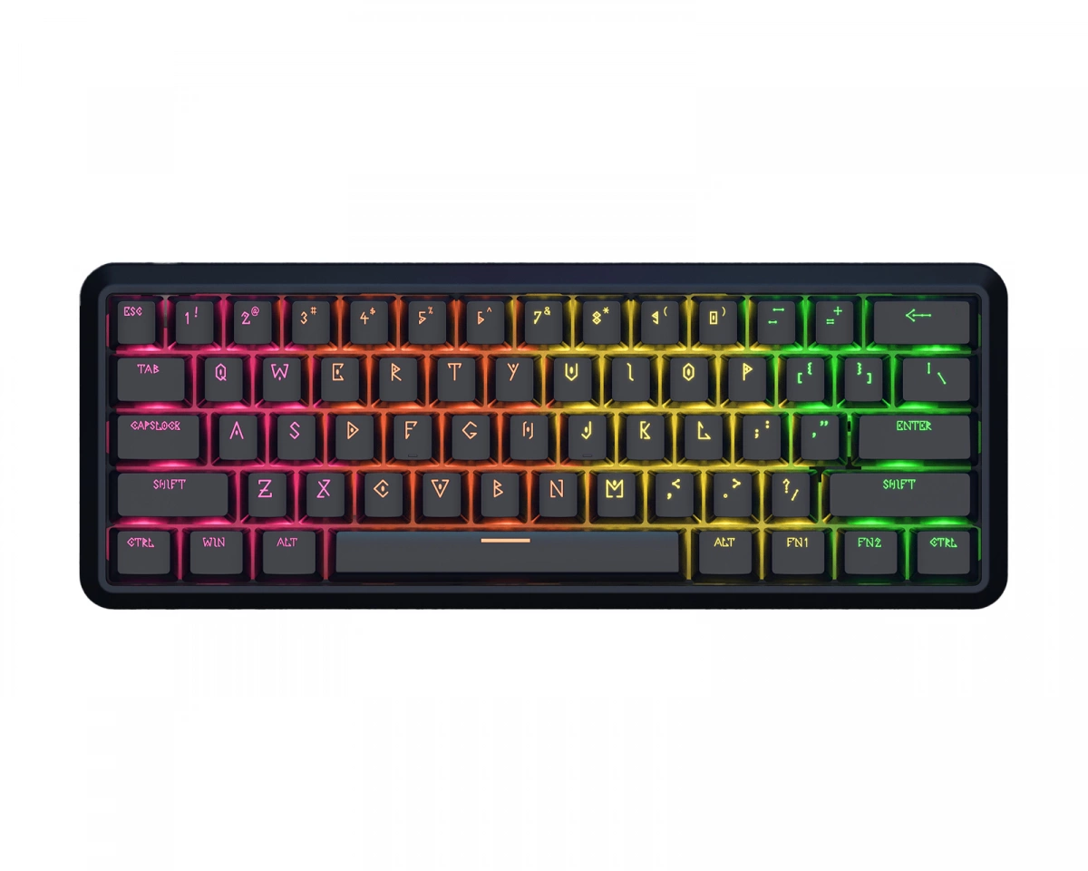 Waizowl Lightning 60 Magnetiskt Gaming Tangentbord - Svart