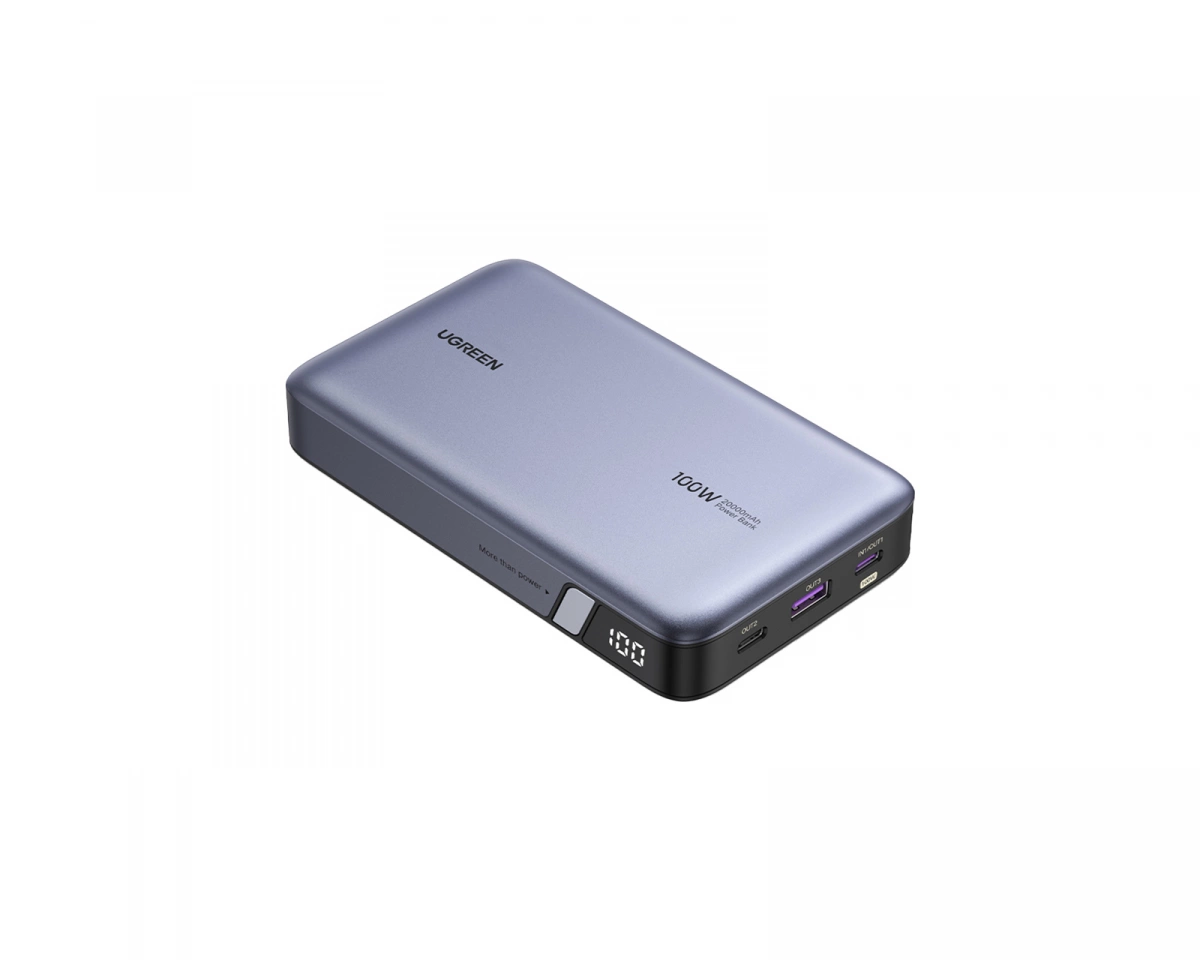 UGREEN 100W Two-way Fast Charging PowerBank - Grey - 20000 mAh