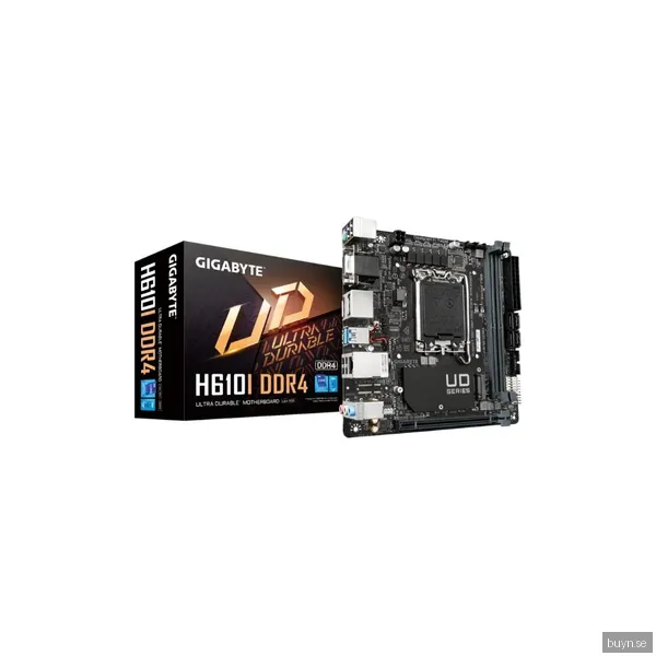 GIGABYTE H610I DDR4 Moderkort - Intel H610 - Intel LGA1700 - DDR4 RAM - Mini-ITX