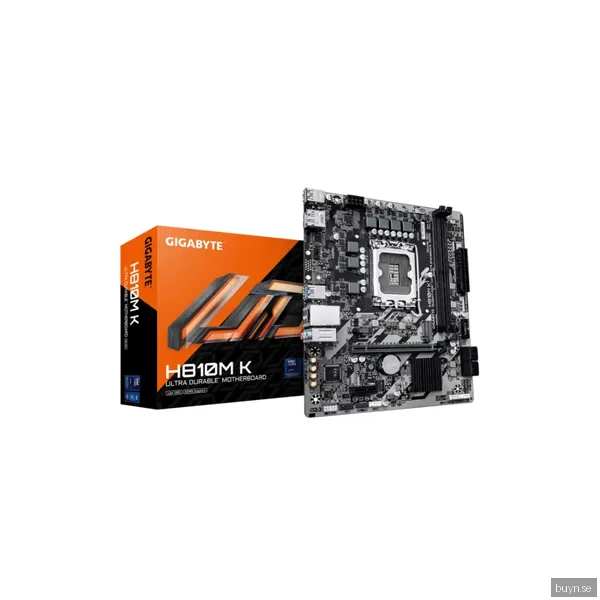 GIGABYTE H810M K Moderkort - Intel H810 - Intel LGA1851 - DDR5 RAM - Micro-ATX
