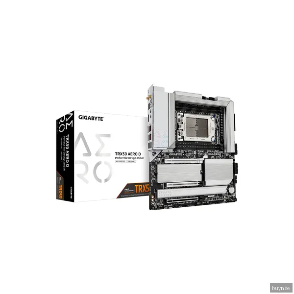 GIGABYTE TRX50 AERO D Moderkort - AMD TRX50 - AMD sTR5 socket - DDR5 RAM - Extended ATX