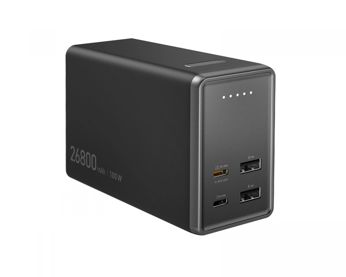 j5create 26800mAh 4-Port Powerbank PowerBank - Svart - 26800 mAh