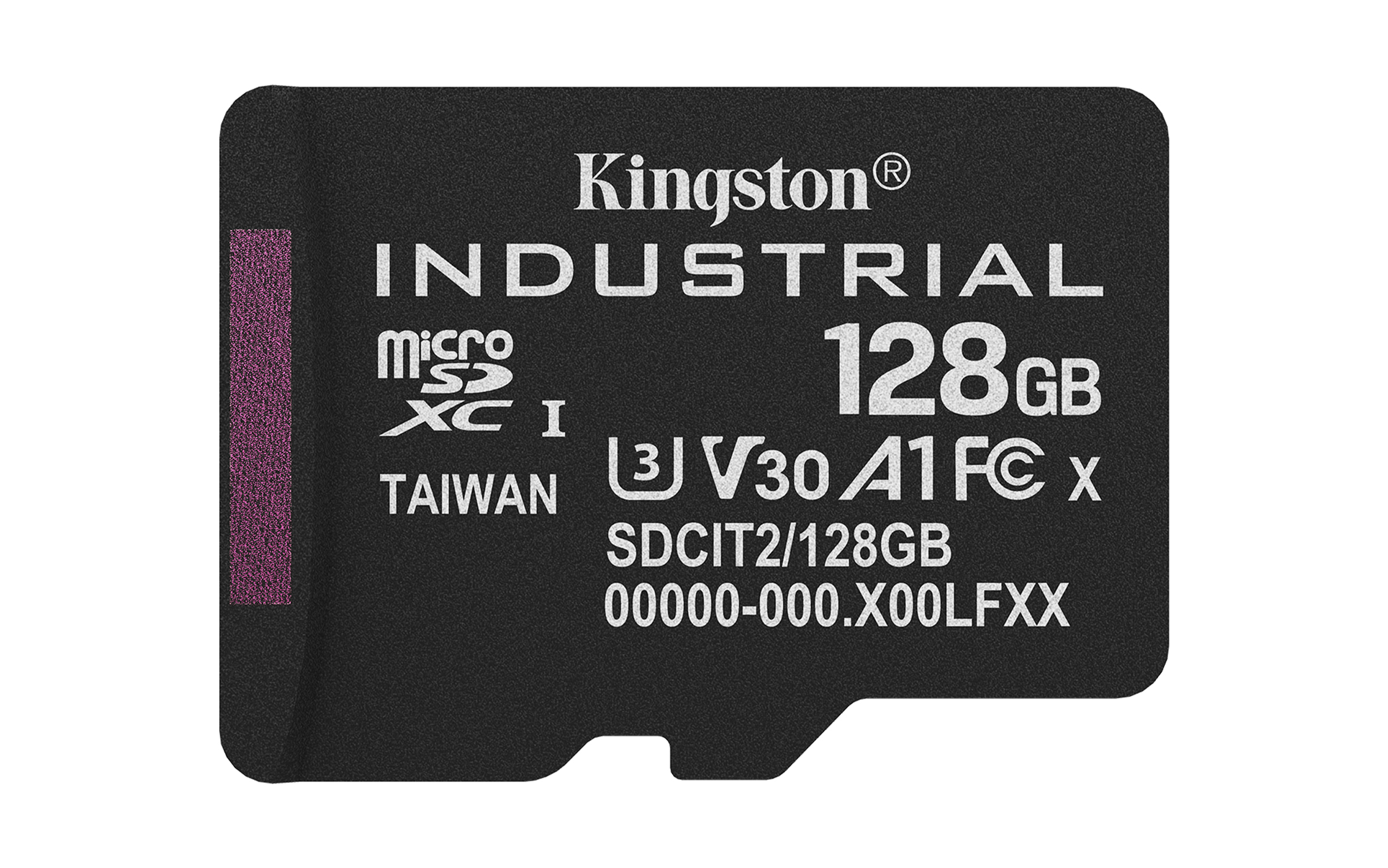 Micro Secure Digital SDXC 128 GB Kingston Industrial pSLC, 100/80 MB/sek, Class 10, UHS-I U3, V30, A1