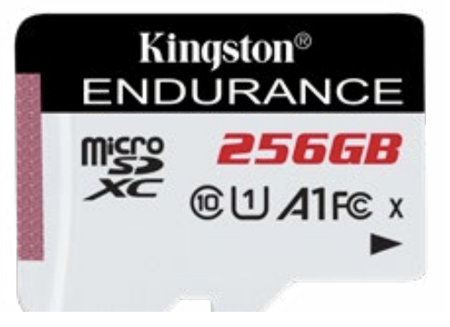 Micro Secure Digital SDXC 256 GB Kingston Endurance, 95/45 MB/sek, UHS-I U1 Class10