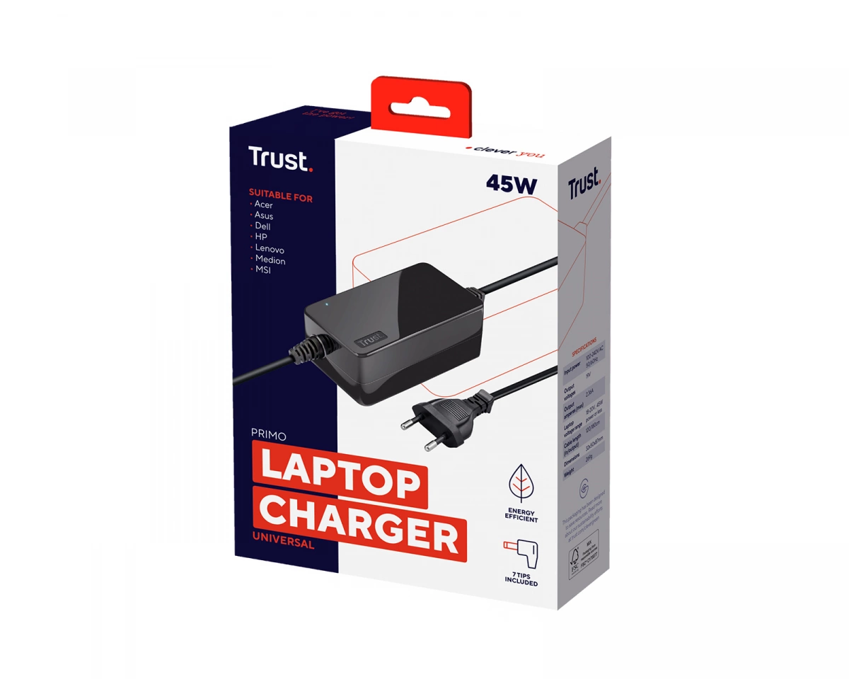 Trust Primo 45W Laptop Charger