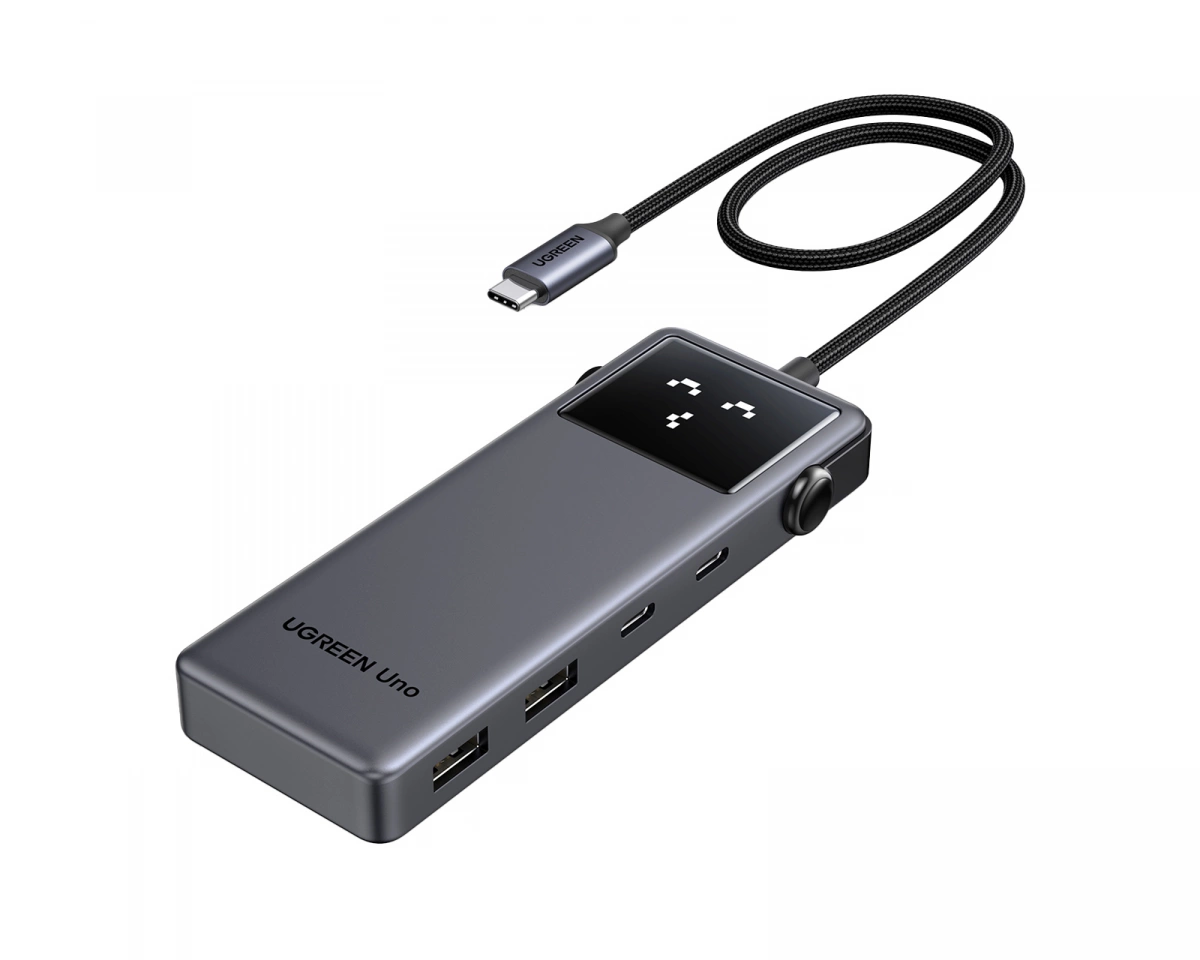 UGREEN Uno 6-In-1 Usb-C Hub USB Hub - 6 porte - Grey