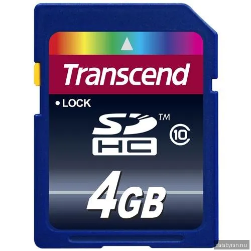 Secure Digital SDHC 4 GB Transcend, Class 10