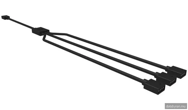 Splitterkabel Cooler Master Trident Fan Cable, 1 till 3 fläktar, RGB