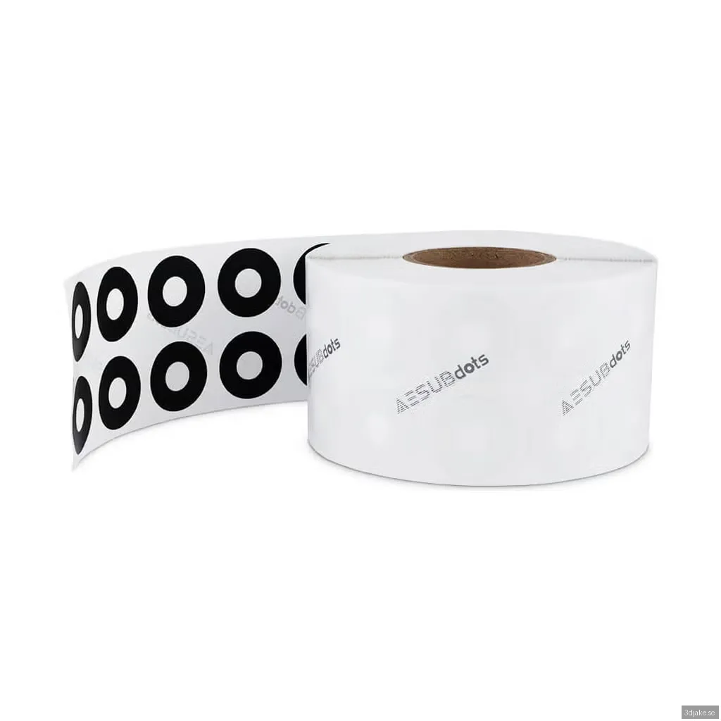 AESUBdots black&white easy remove, 6 mm
