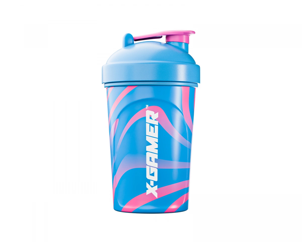 X-Gamer X-Zero Shaker 500ml - Swirly Blue & Pink
