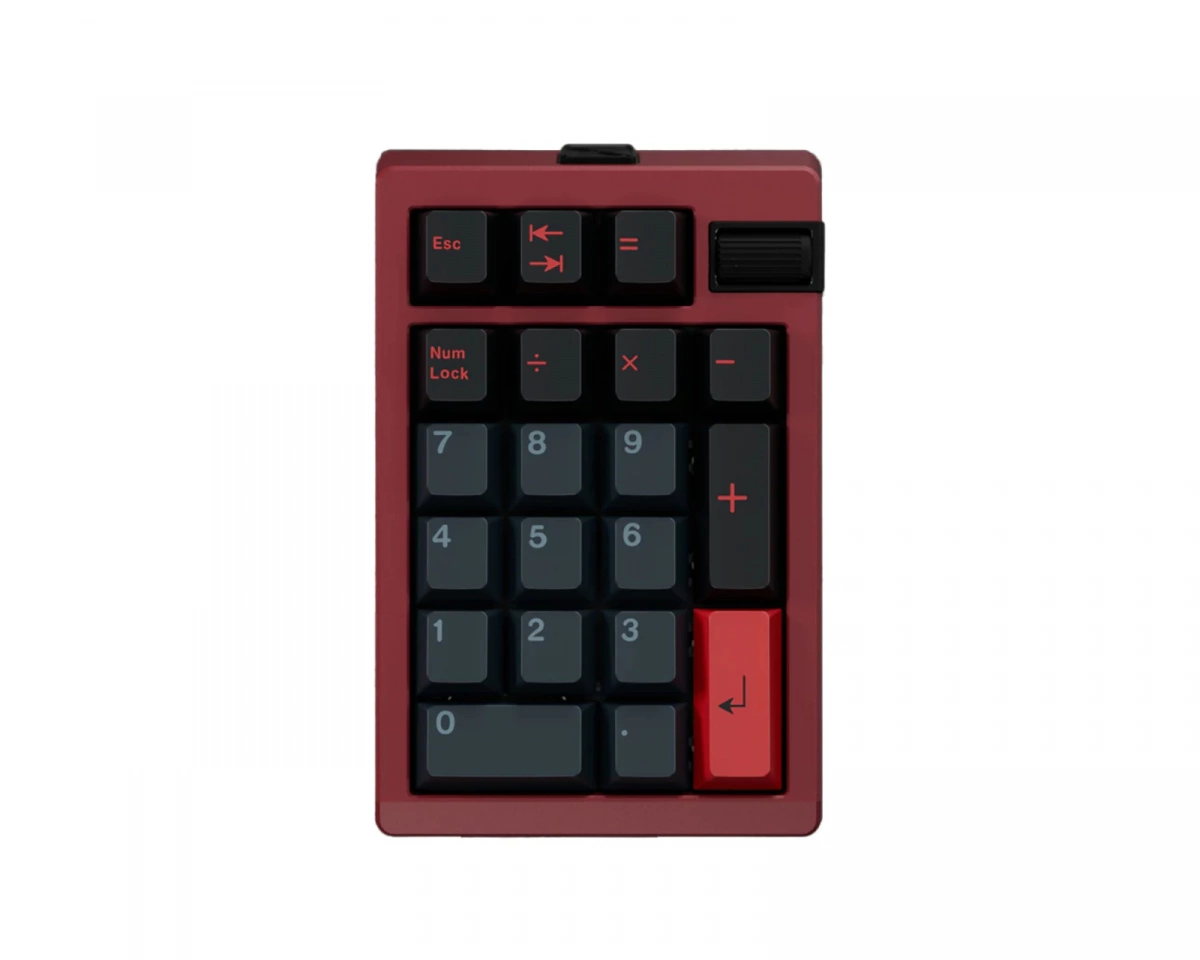 Wuque Studio ZoomPad TIGA Numpad Barebone Kit - Scarlet Red
