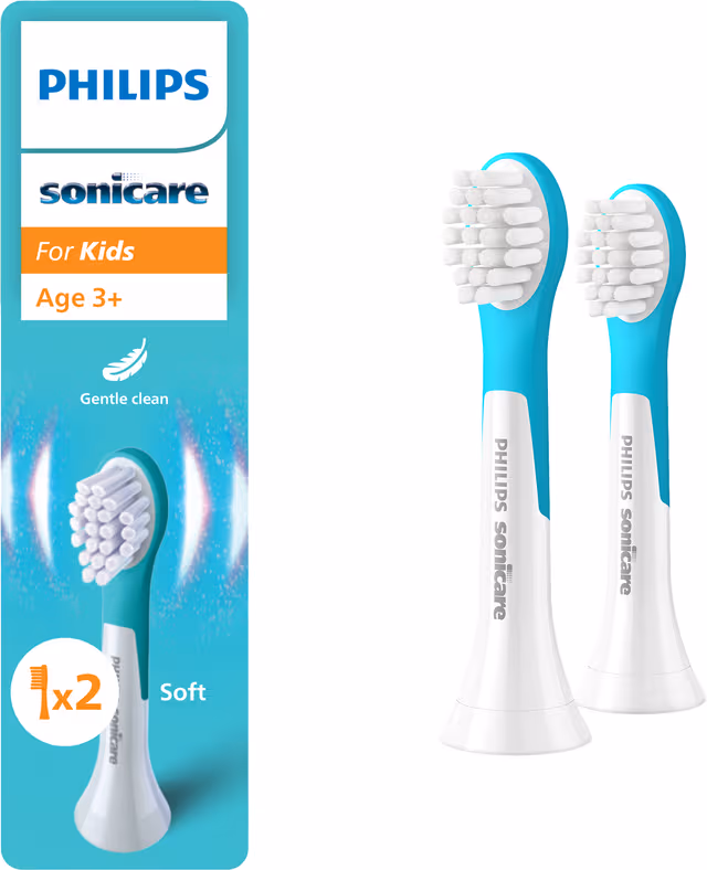 Philips Borsthuvuden Sonicare For Kids HX6032 - replacement brushhead - white/sea
