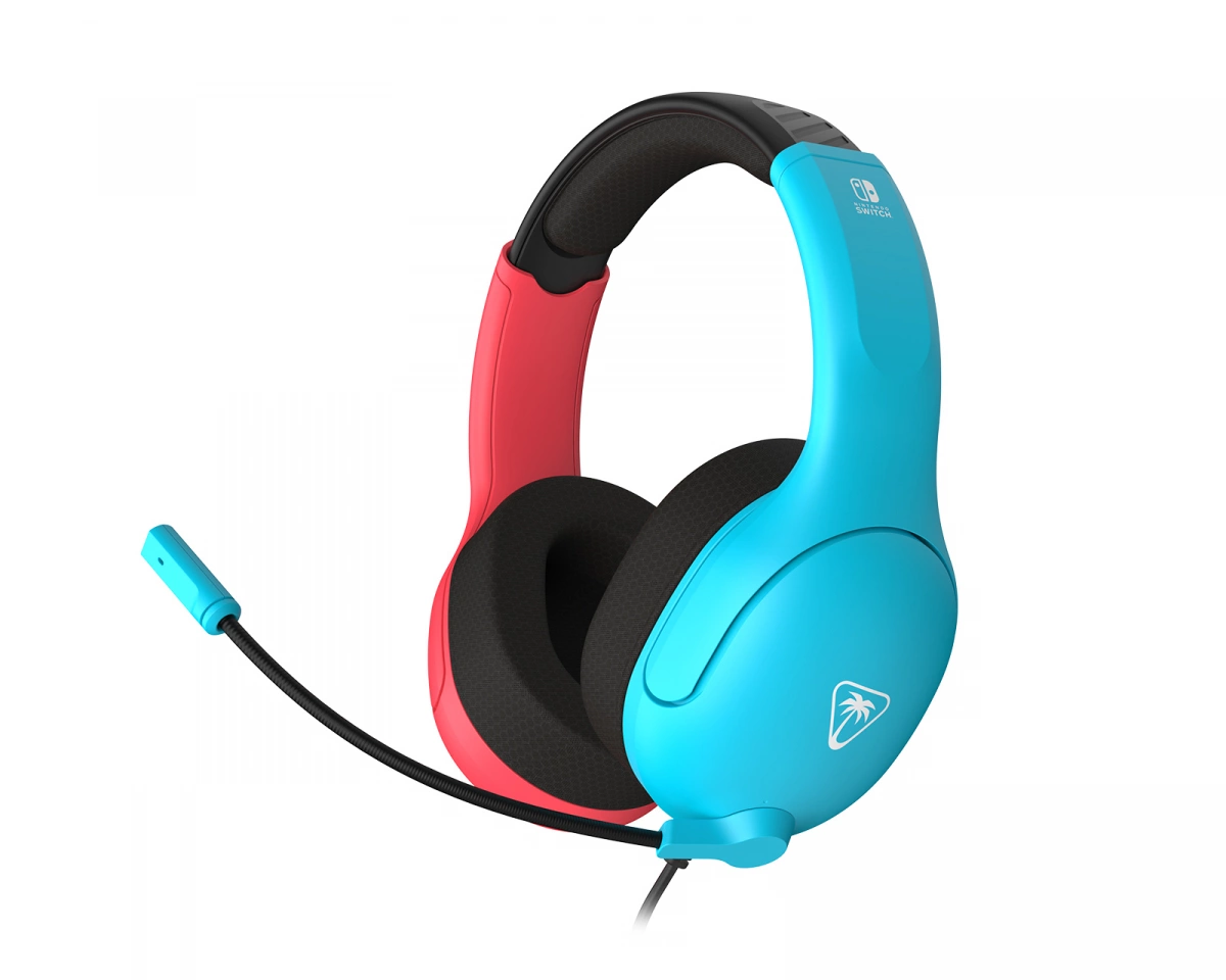 Turtle Beach Airlite Fit Gaming Headset - Neon Blue & Red