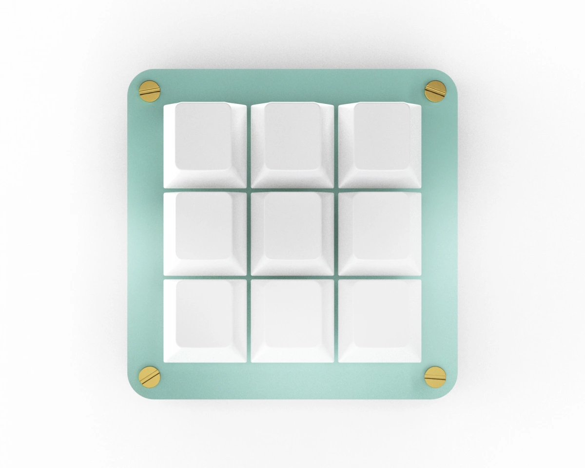 MaxCustom 9-Key MacroPad - Turkos