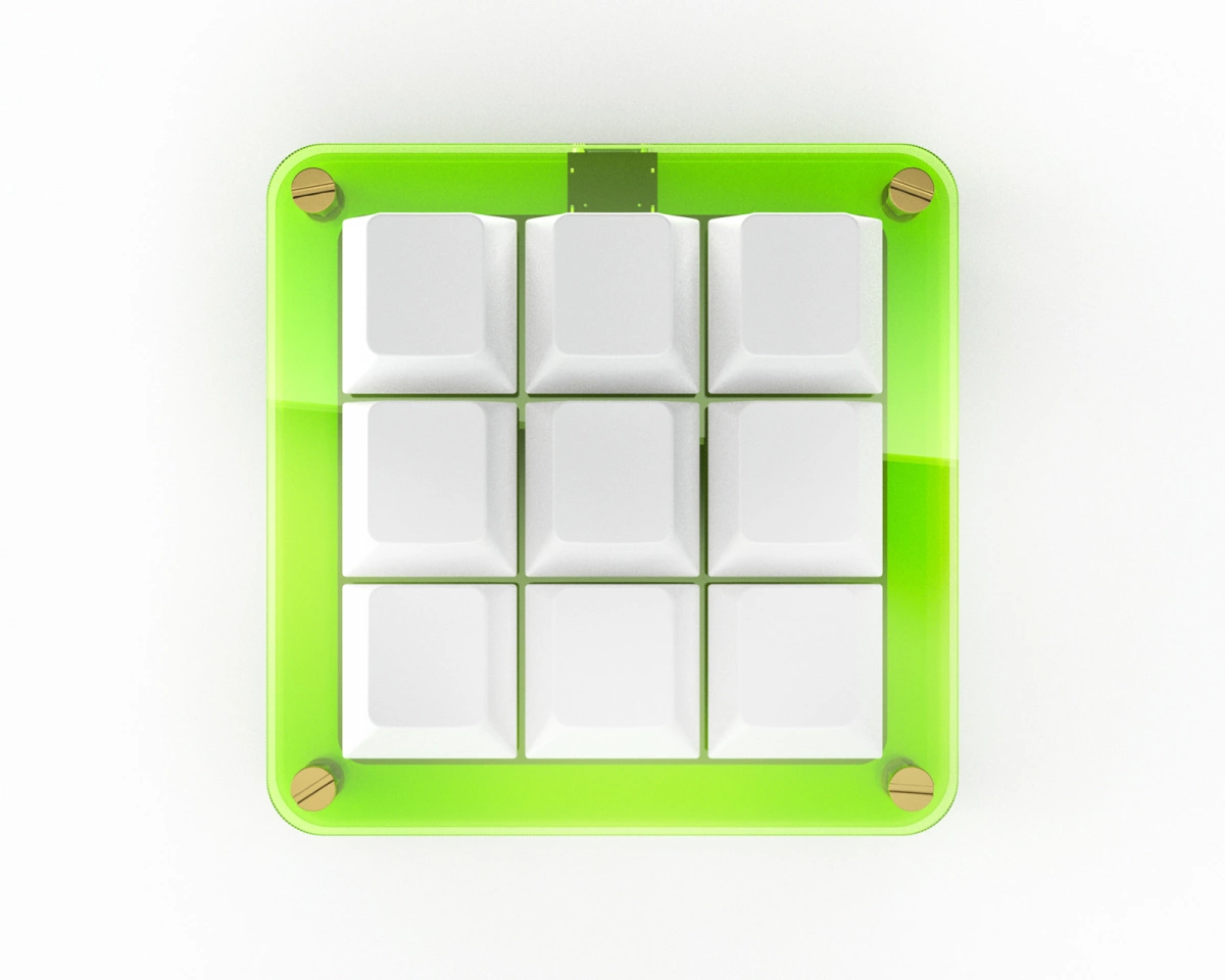 MaxCustom 9-Key MacroPad - Gul