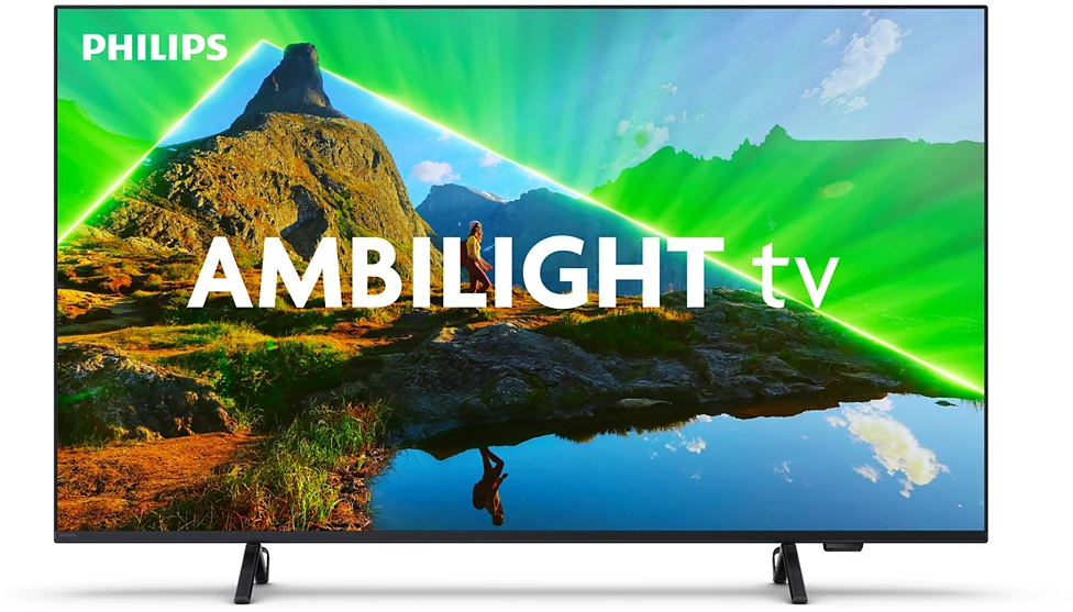 55" Philips PUS8309 Smart-TV, UHD/4K, HDR10, Titan OS, 3-sidig Ambilight