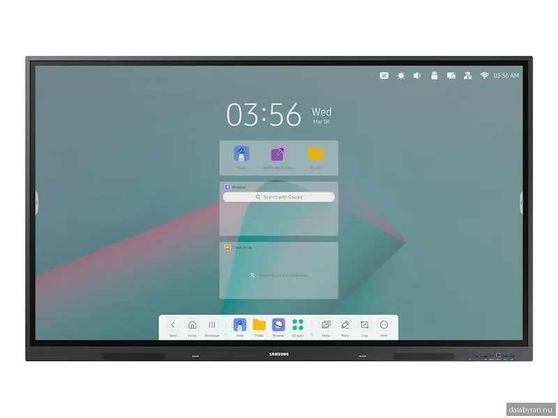 75" Samsung Interactive display WA75C, UHD/3840x2160 IR touch, 3xHDMI/USB-C 65W, LAN/WiFi, högtalare, Android 11 (4 GB RAM/32 GB lagring)