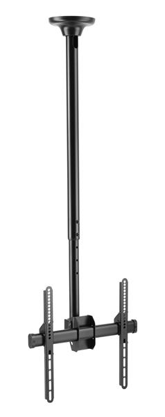 Takfäste HI-ND Ceiling Mount and Telescope pipe, för skärm 32-65", 100-160cm, VESA 200x200-400x400mm, max 50 kg - Svart