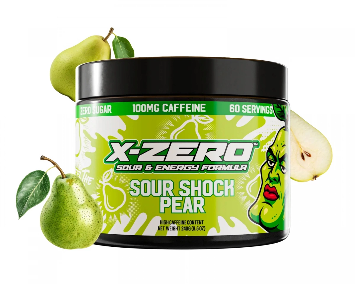 X-Gamer X-Zero Sour Shock Pear - 60 Servings