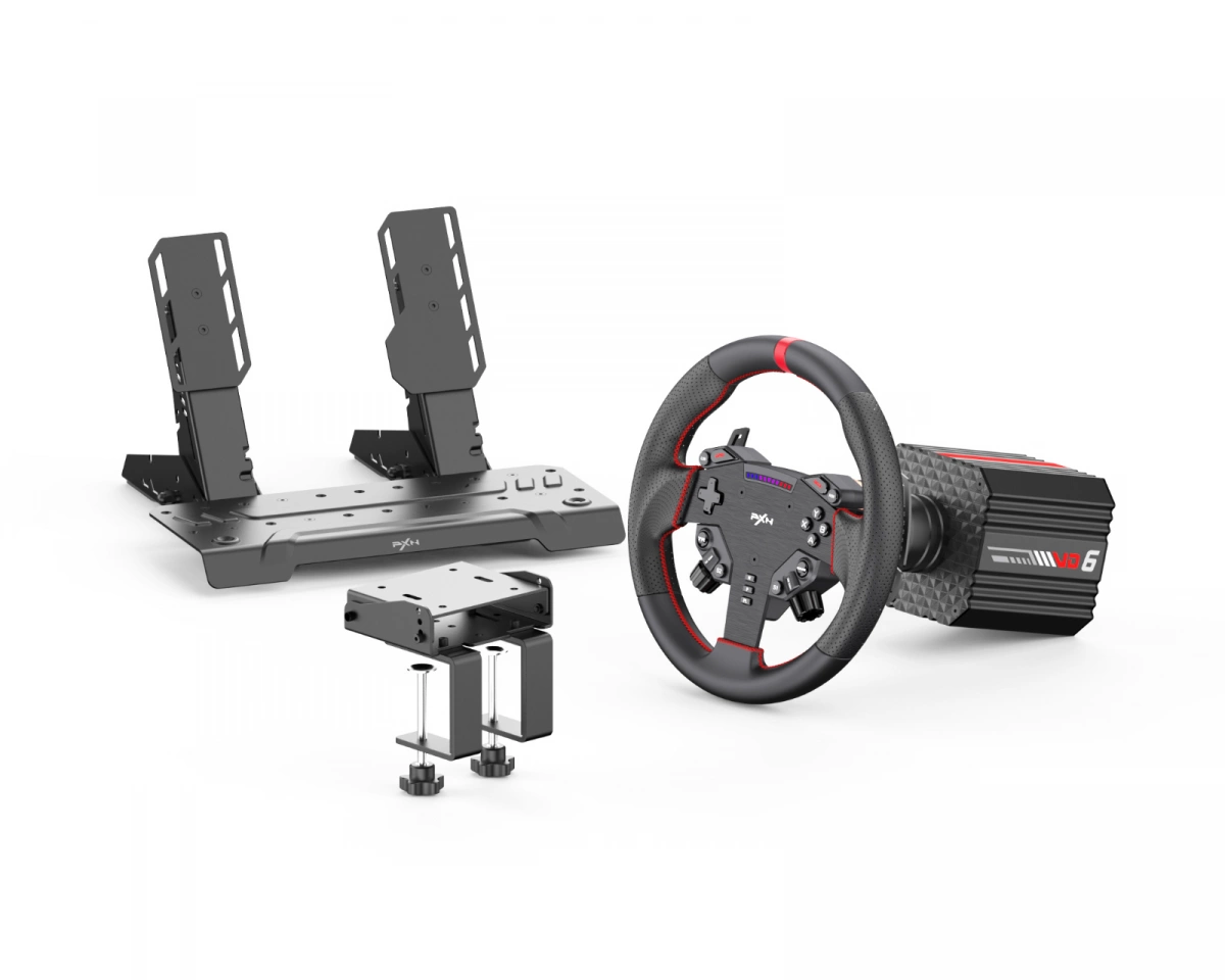 PXN VD6 Bundle Racing Simulator (VD6 Base, W AS Wheel, PD HM Brake & Throttle Z9)