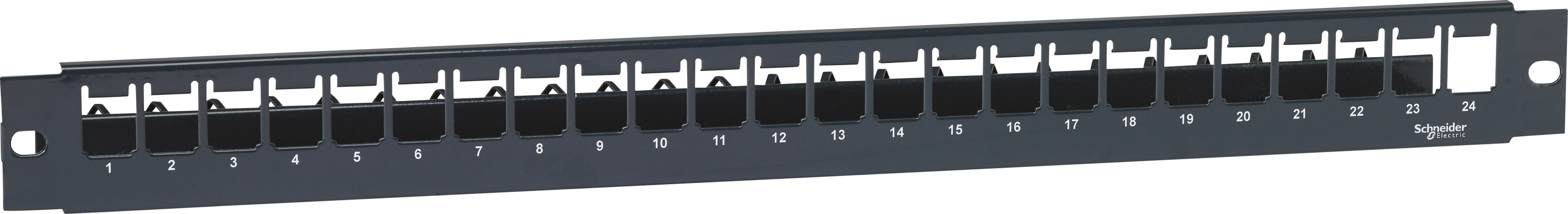 19" Patchpanel Schneider, Actassi, 24xRJ45, Cat6, 1U