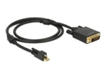DeLOCK Cable mini Displayport 1.2 male with screw > DVI male 4K Active