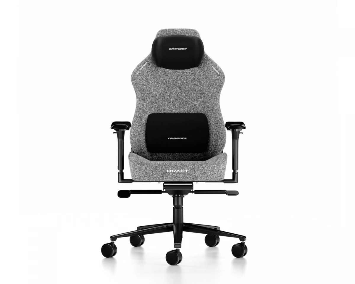 DXRacer CRAFT Gamingstol Grå Tyg L