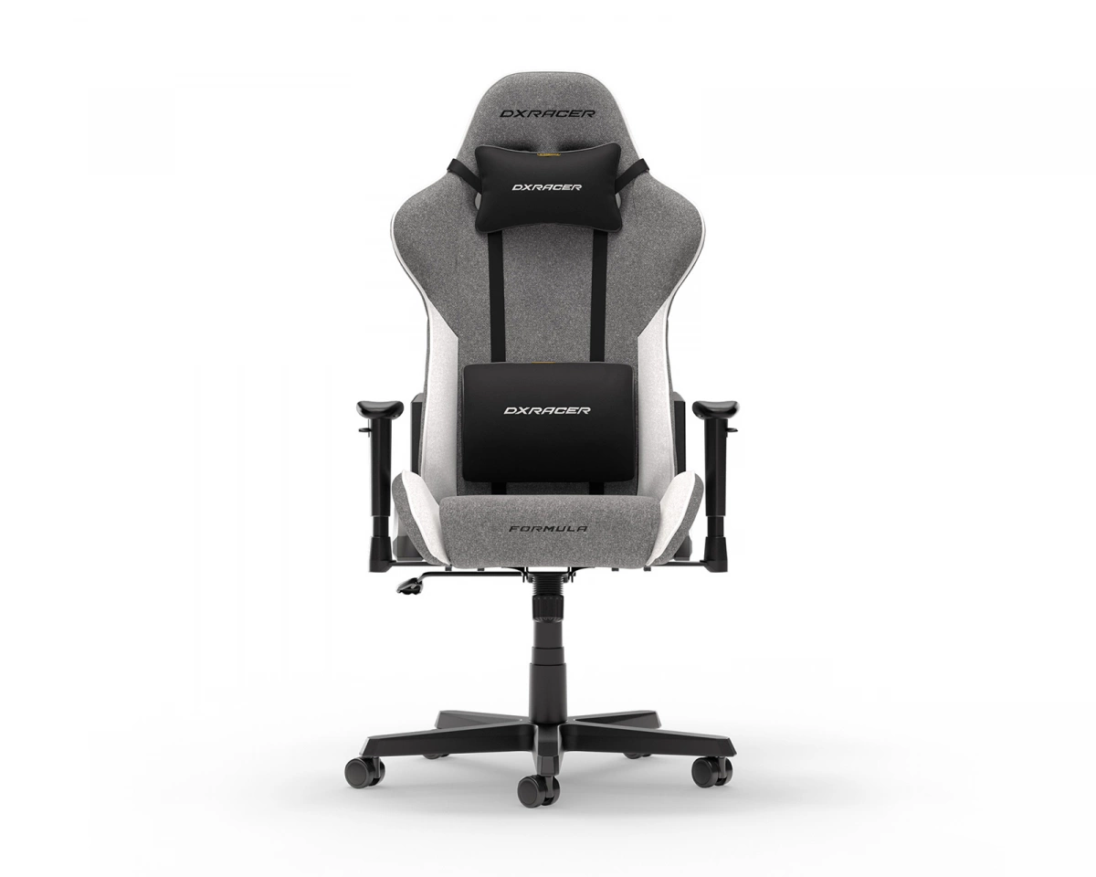 DXRacer FORMULA Gamingstol Grå & Vit Tyg L