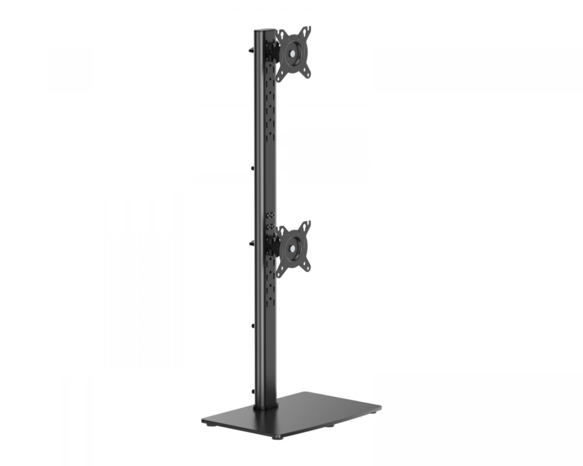 MaxMount Vertikalt Skärmstativ för 2 skärmar 17"-34" 12 kg - Svart