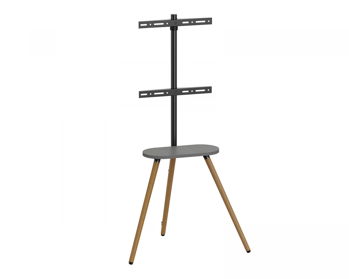 MaxMount Tripod Stativ för TV 45"-65" med Förvaringshylla - Svart