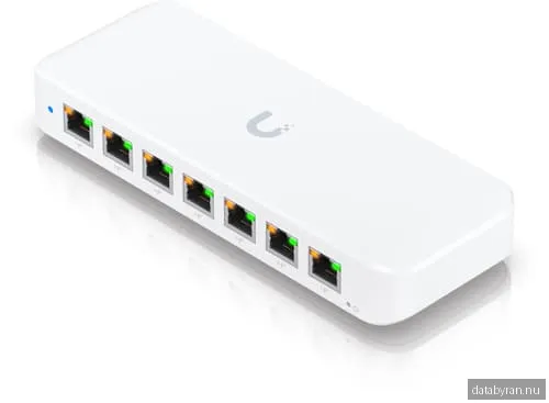 Ubiquiti UniFi Switch Ultra, 7xGbE (PoE+), strömförsörjning via PoE