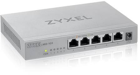 ZyXEL MG-105, 5-port 2.5GbE switch, fläktlös