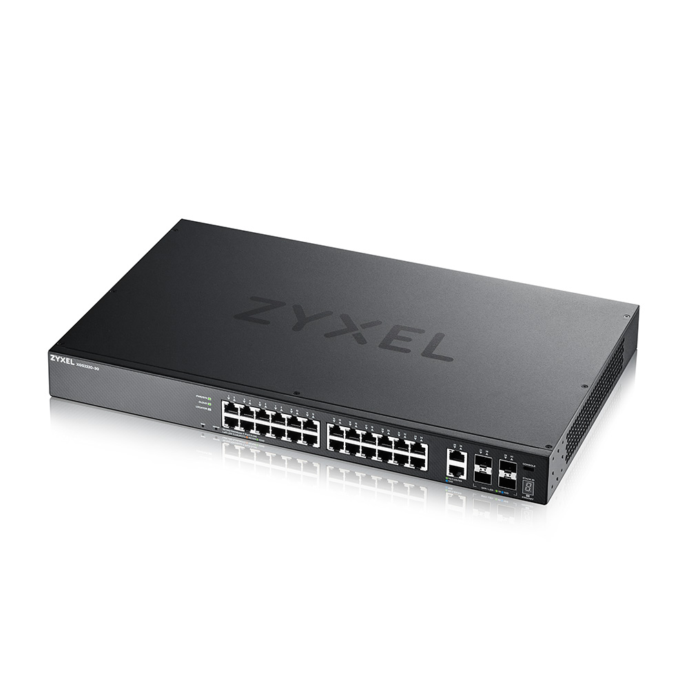 ZyXEL XGS2220 Series XGS2220-30 - switch - L3 access NebulaFLEX Cloud - 24 ports - Managed - rack-mountable