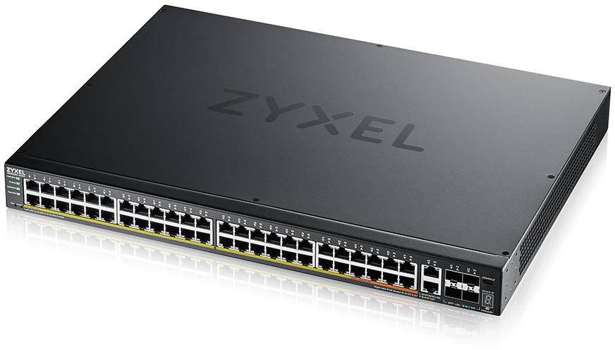 ZyXEL XGS2220 Series XGS2220-54FP - switch - L3 access NebulaFLEX Cloud 960 W - 48 ports - Managed - rack-mountable