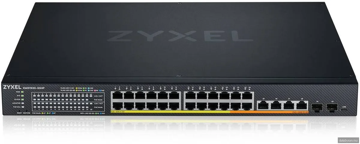 Zyxel Nebula XMG1930 24x2.5G 2x10G 2xSFP+ PoE 700W Switch