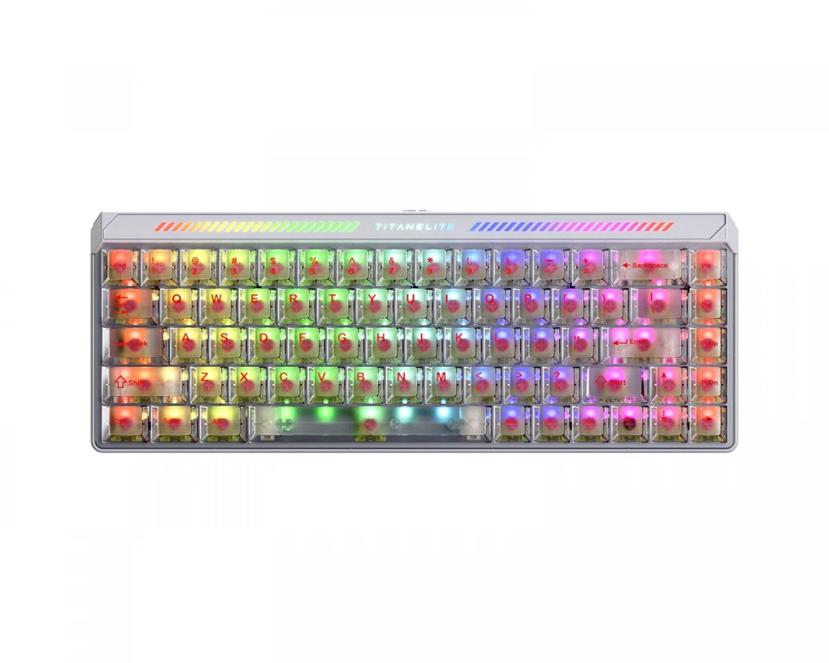 FGG Titan 68 Turbo HE Tangentbord [Magneto RGB Switch] – Vit