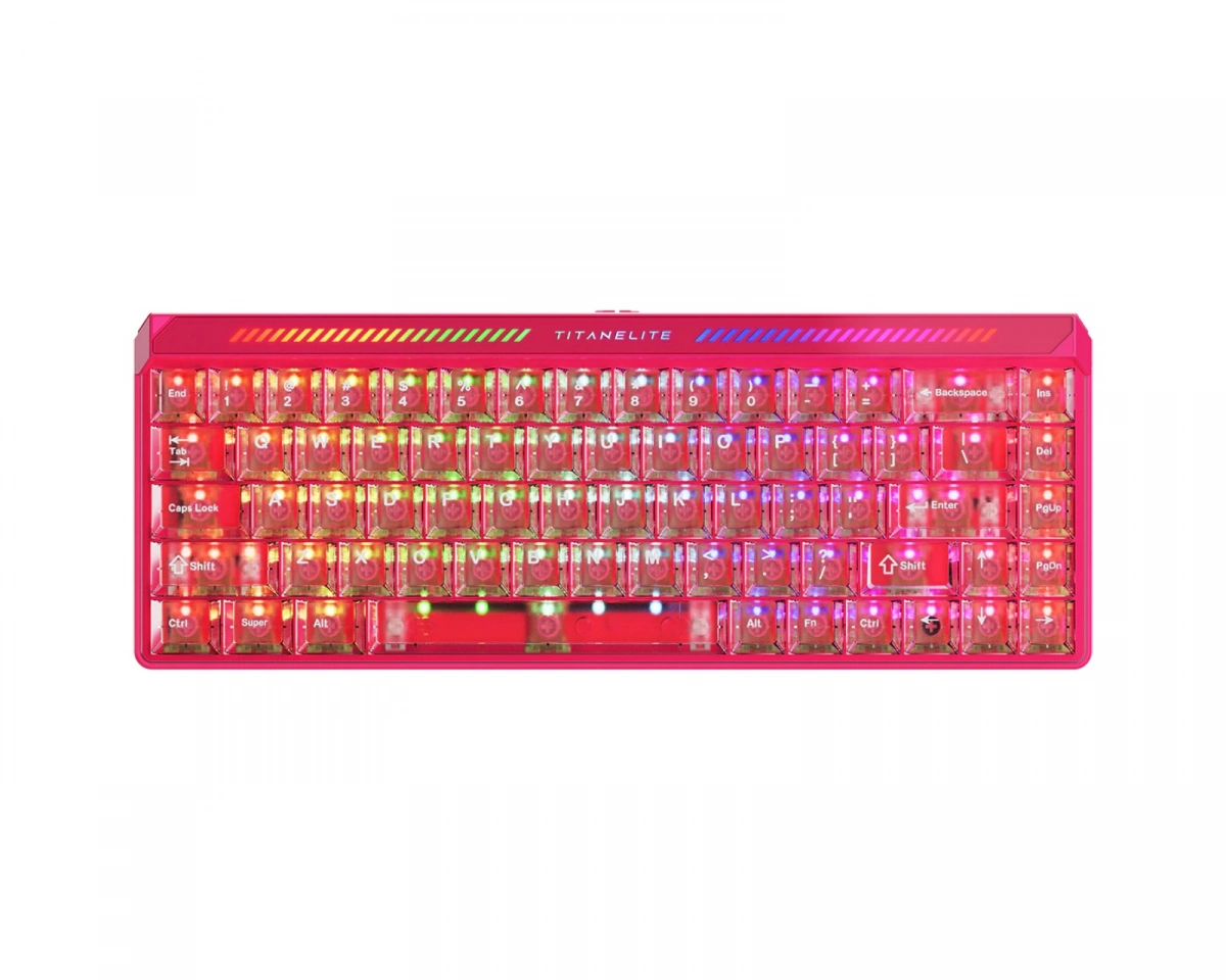 FGG Titan 68 Turbo HE Tangentbord [Magneto RGB Switch] – Röd